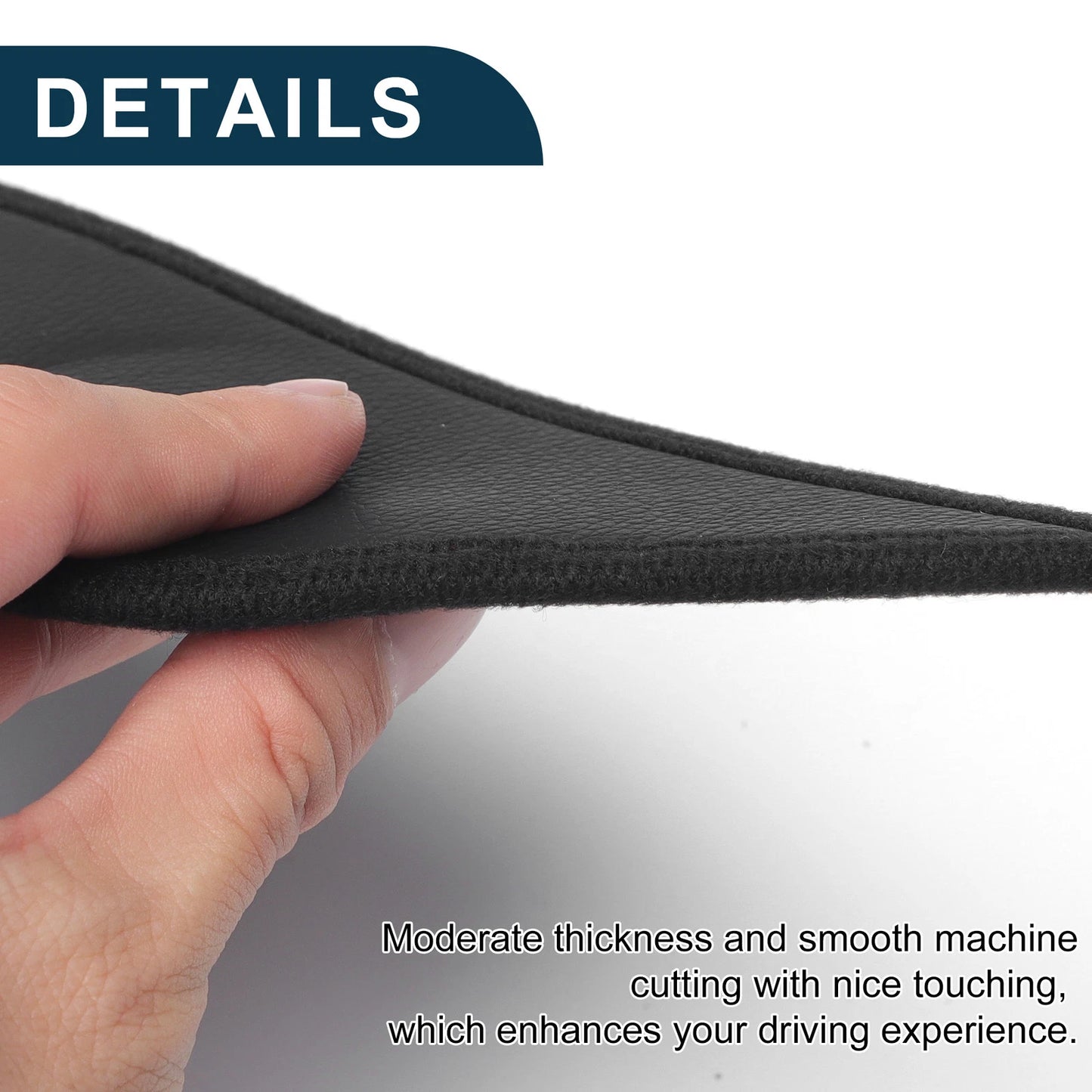 Car Door Anti Kick Pad Sticker Protector for Honda Fit (2021) - Black 1 x Set