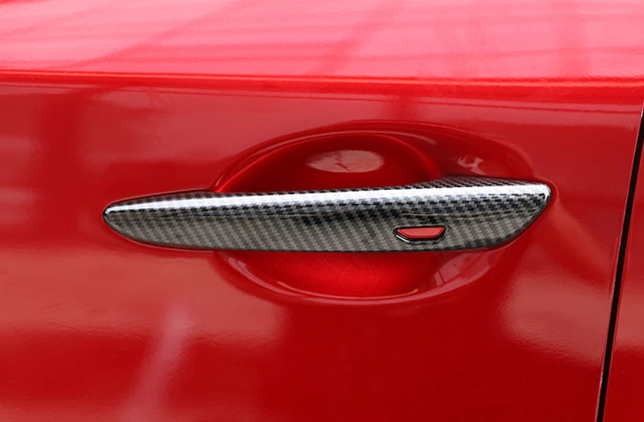 Smartkey Door Handle Lid Cover Trim for 2023-2024 Mazda CX-50 Carbon Fiber 4 x pcs