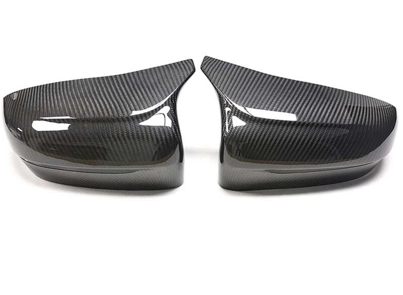 Real Carbon Fiber Side Rearview Mirror Cover Caps Fit For BMW F90 M5 2019-2021