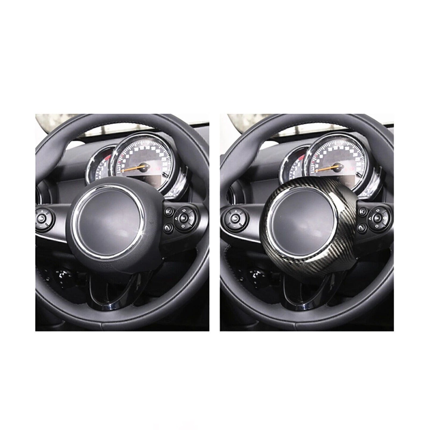 Carbon Fiber Steering Wheel Frame Trim for Mini Cooper F54 F55 F56 F57 (2014-2023)