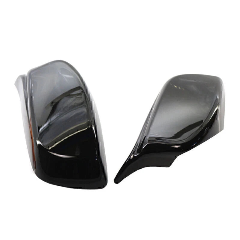 Glossy Black Rear View Mirror Covers for BMW E60 E61 (2004-2007)