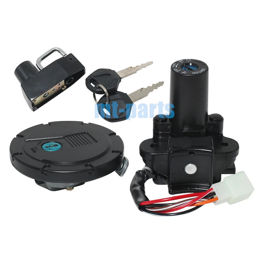 Ignition Key Switch & Fuel Tank Cap Lock Set for Kawasaki KL250 Super Sherpa (1997-2011)