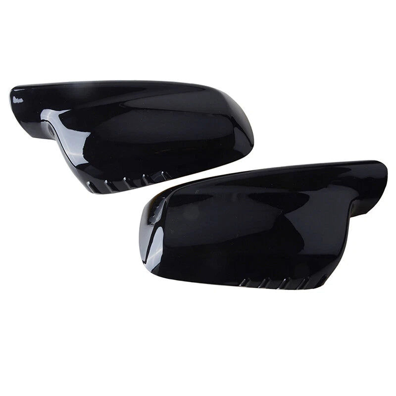 Gloss Black Mirror Cover Caps for BMW E46 E65 E66 330Ci 745i 750i 750Li 760i