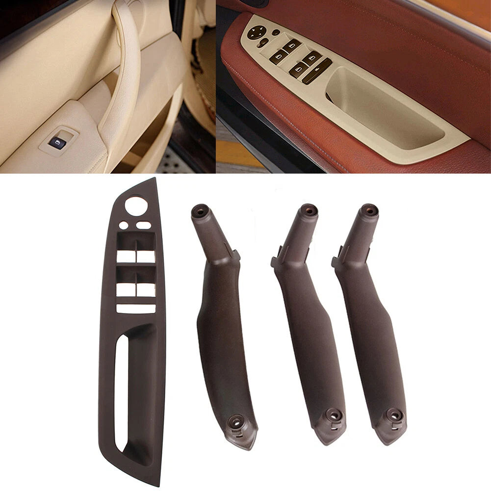 4x Inner Door Pull Handle Trim Covers for BMW X5 E70 X6 E71 E72 (2007-2013)