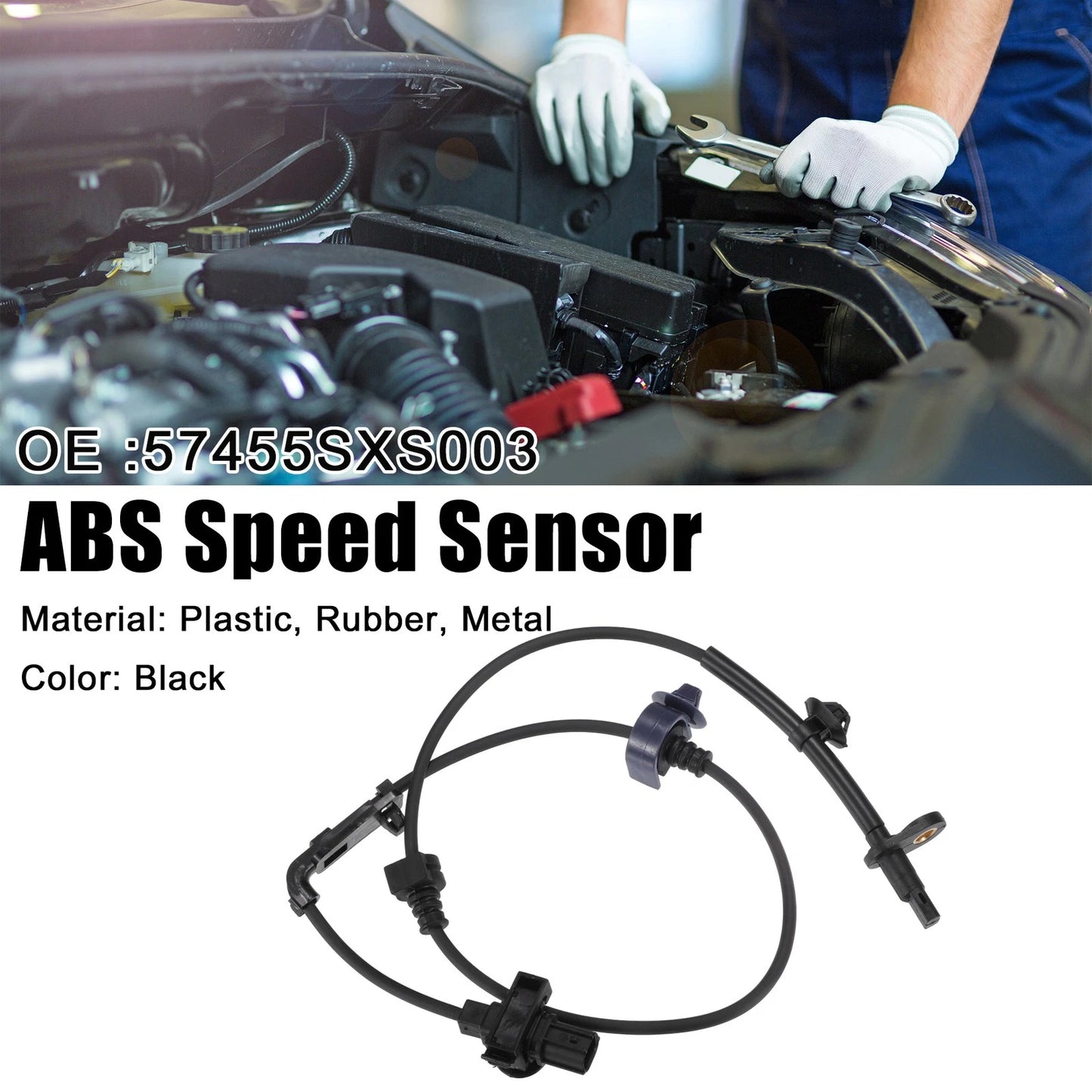 Front Left ABS Wheel Speed Sensor for Honda CR-V 2.4L (2007-2011)