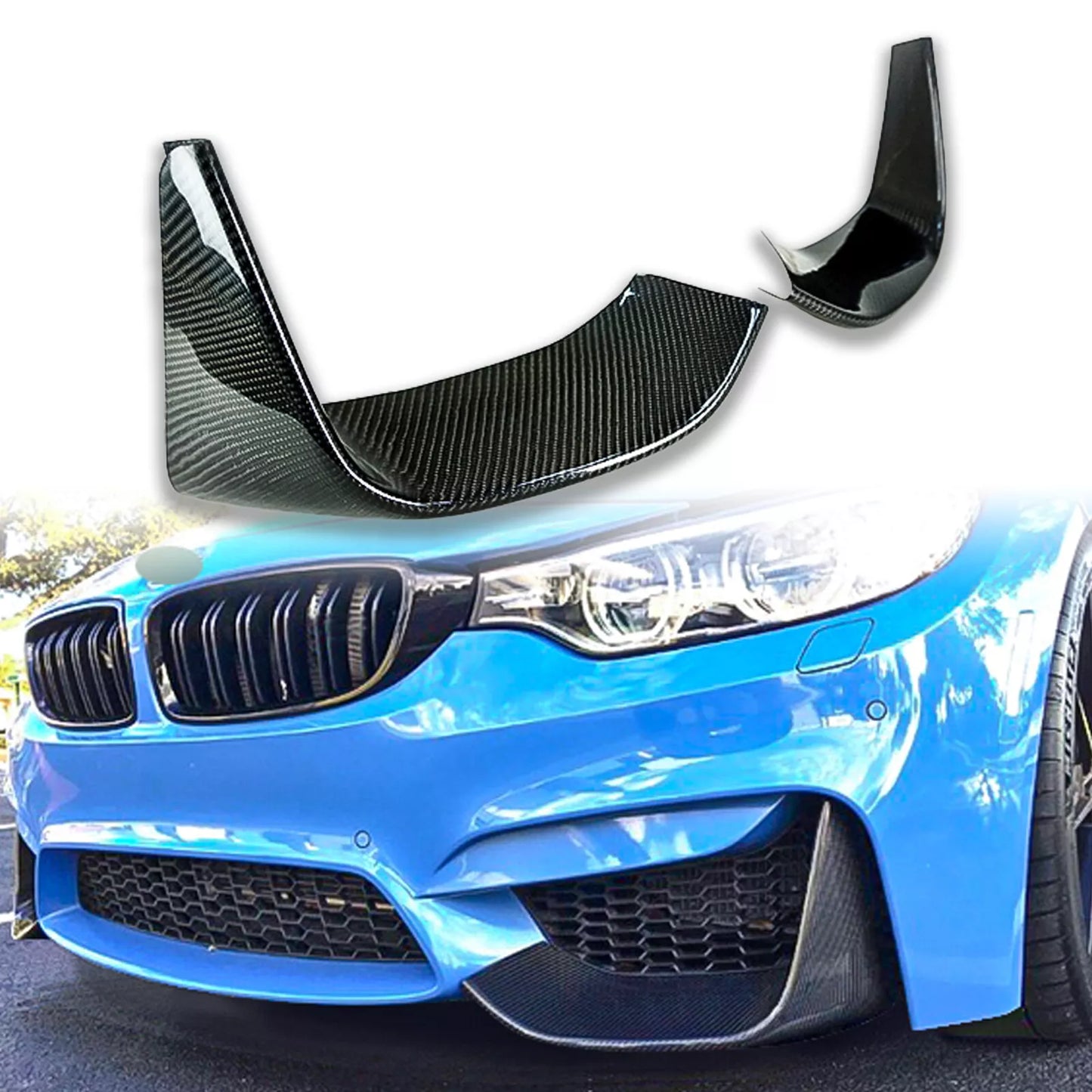 Front Bumper Lip Splitter for BMW F80 M3 F82 F83 M4 (2014-2020)