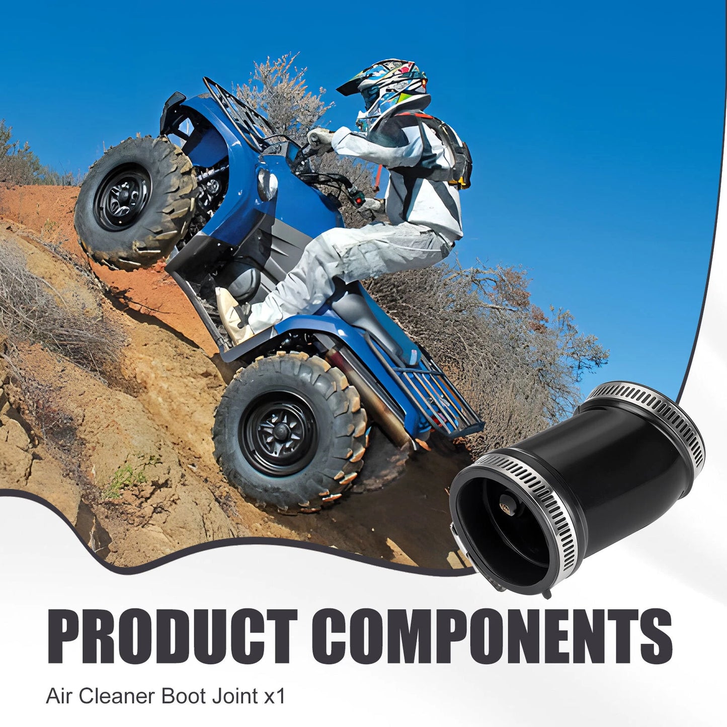 Air Cleaner Boot Joint for Yamaha Kodiak/Grizzly 400/450 YFM400/450