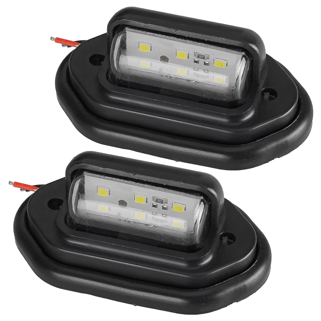 Universal 6 LED License Plate Lights 12V for Truck SUV Trailer
