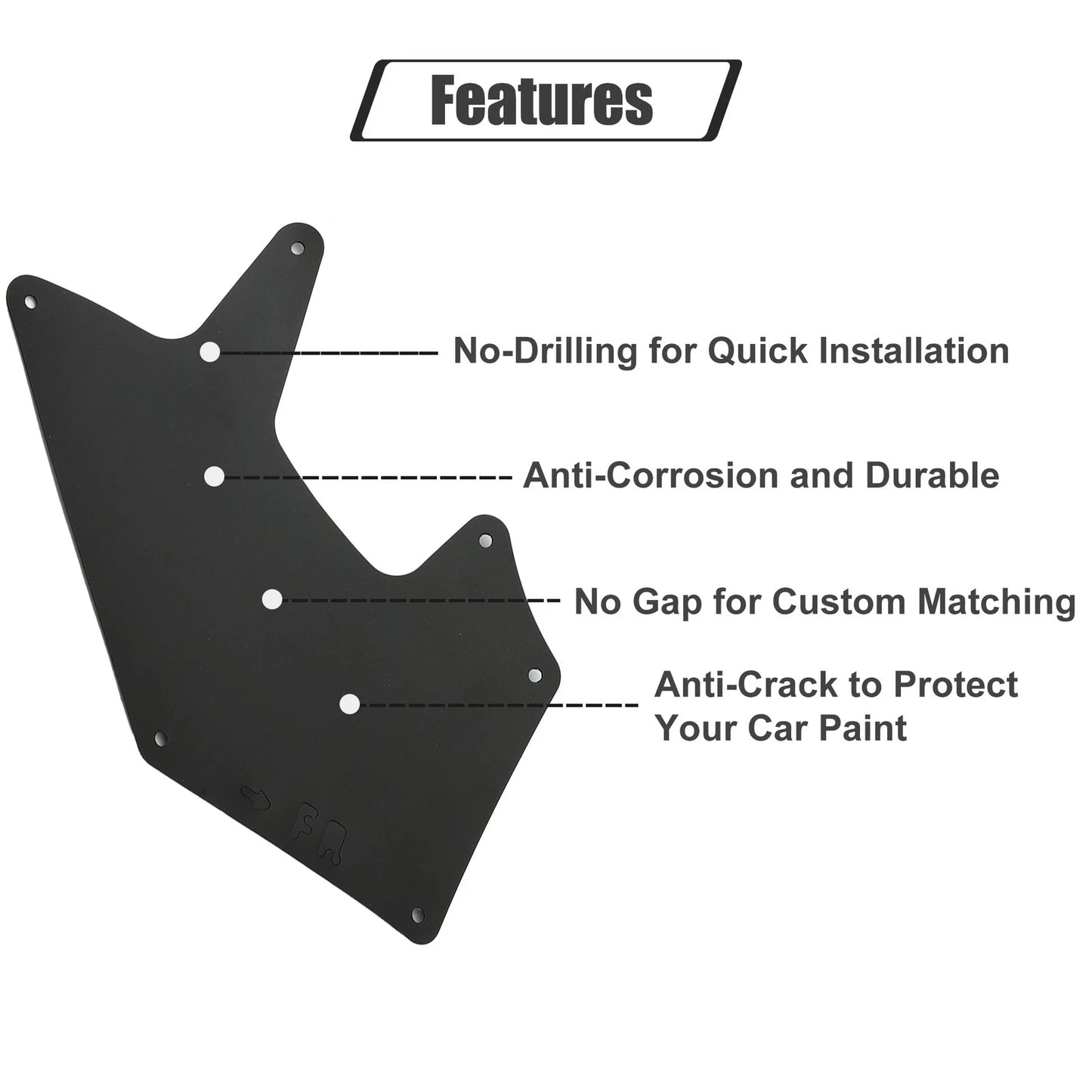 Fender Liners Splash Shield Set for Toyota Sequoia Tundra (2008-2020)