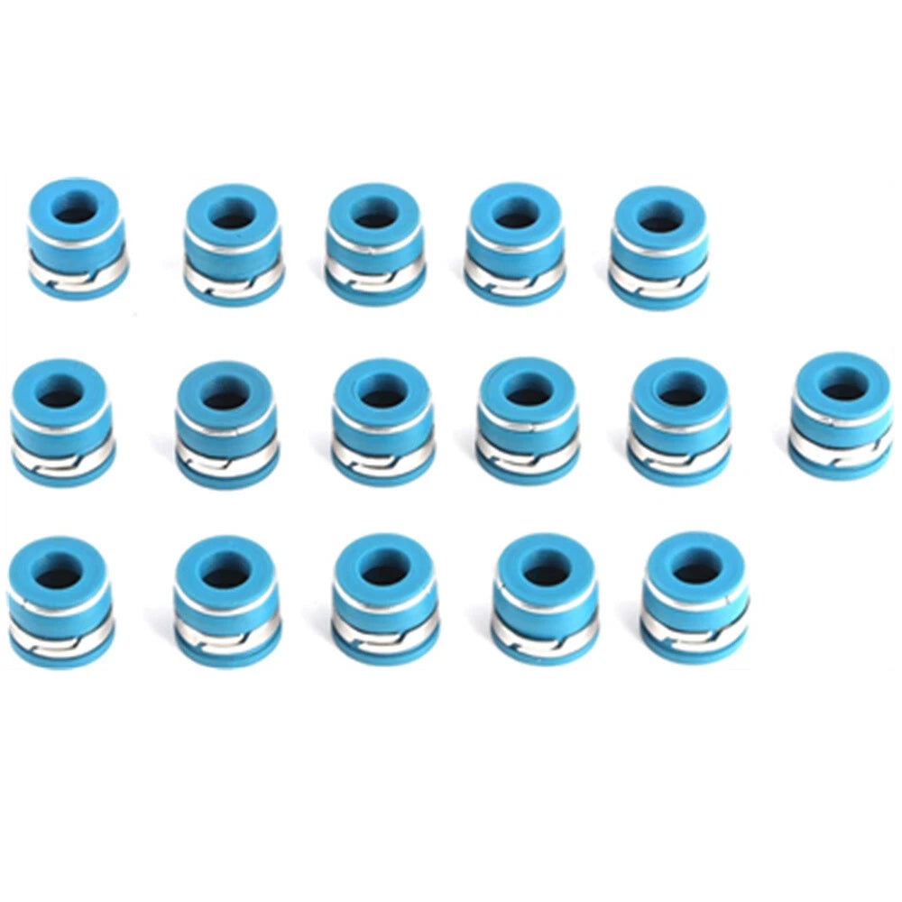 16 Pcs Valve Stem Oil Seal Kit for SBC BBC SBF BBF Engine 11/32” X .500”
