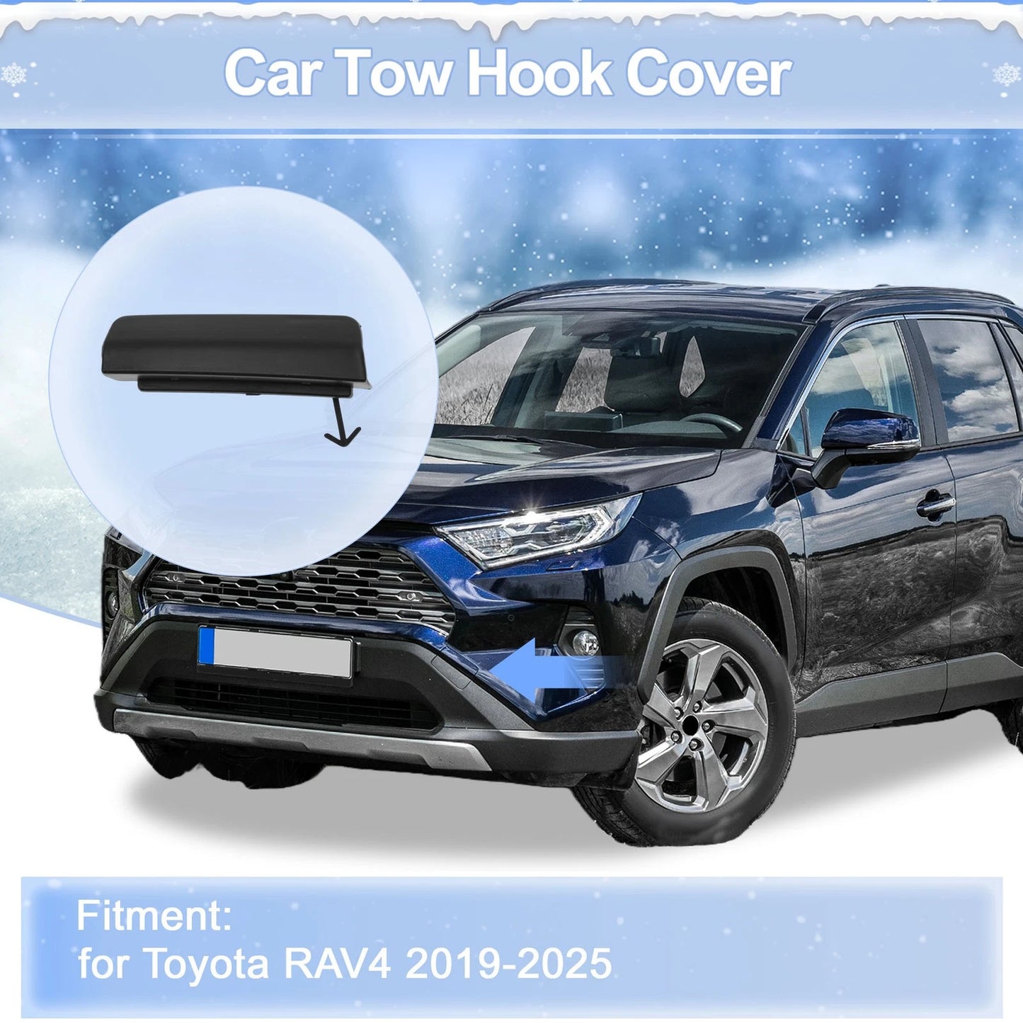 Left Front Tow Hook Cover Cap for Toyota Avensis (2015–2018)