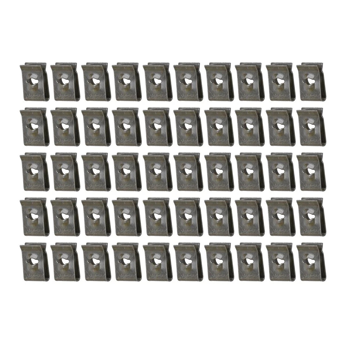 50PC U-Type Groove Clips Fastener Retainers for Car Bumper Inner Fender