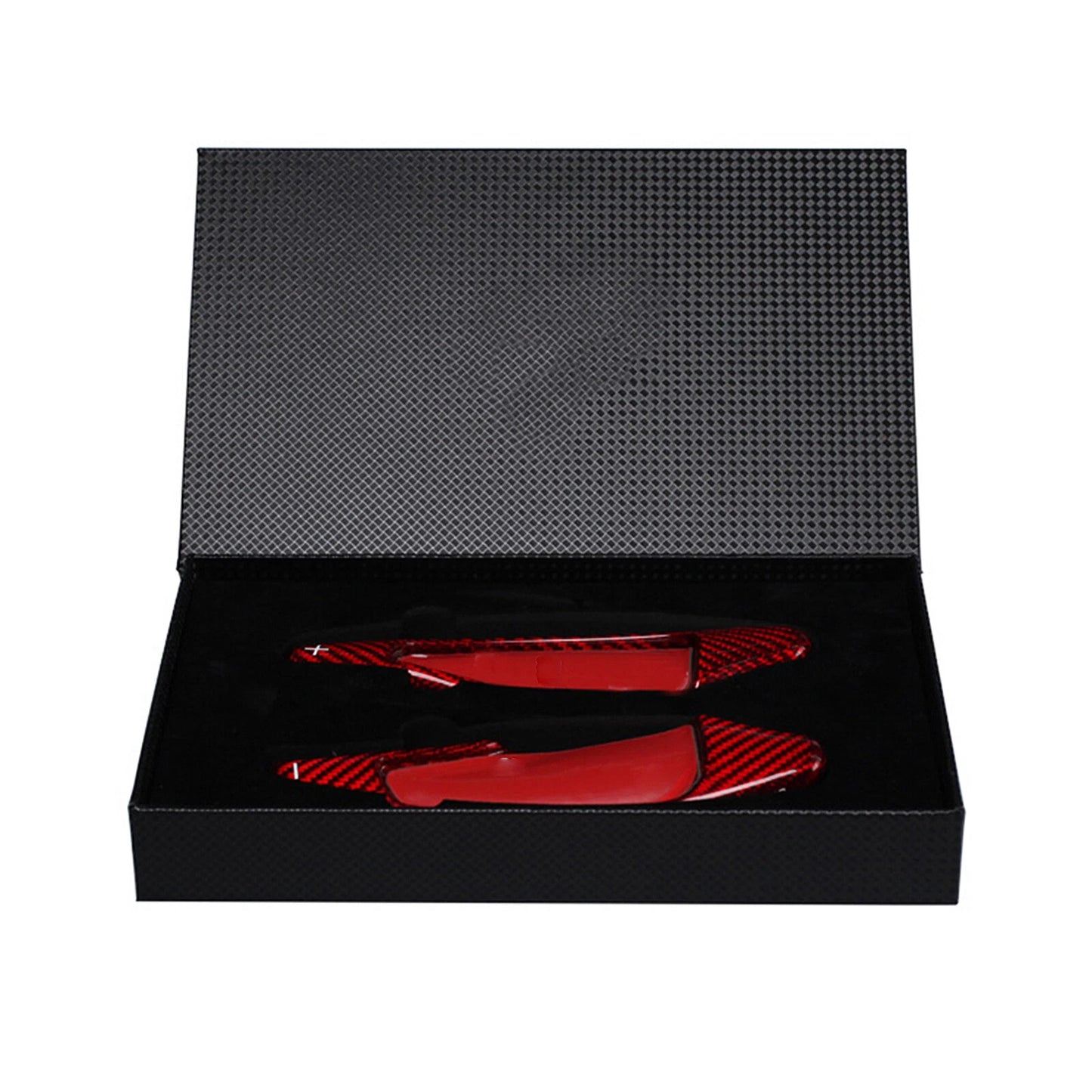 2 x Carbon Fiber Shift Paddle Extensions for Chevrolet Corvette (2014-2019)