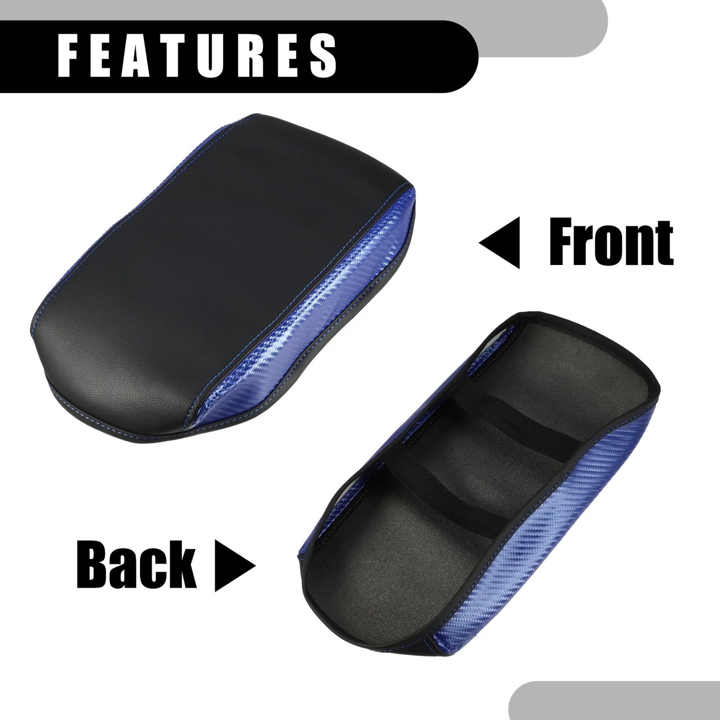 Center Console Armrest Cover for Toyota RAV4 (2014-2018) Black