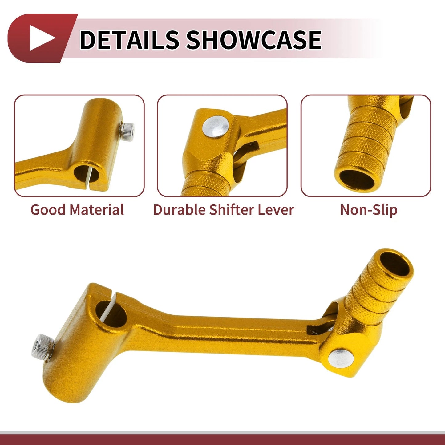 Shifter Lever / Folding / Gear Shifter Lever for Bosuer Cheetah Gold Tone