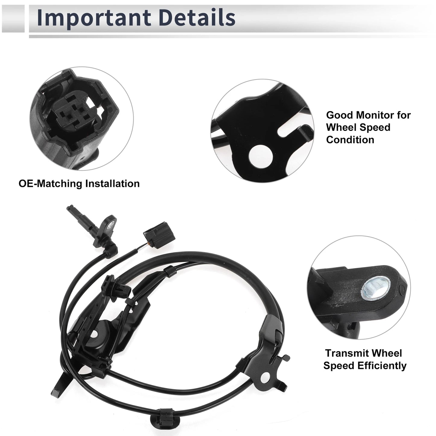 ABS Wheel Speed Sensor for Toyota Camry (2018-2024) 1 x Front Left Sensor