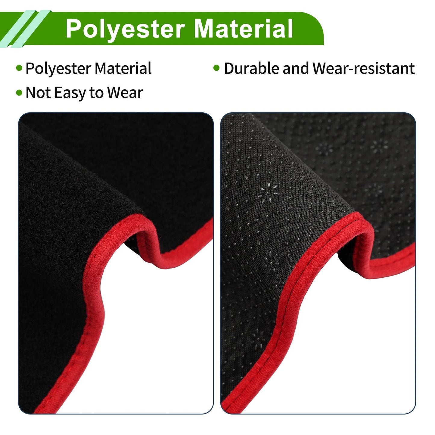 Dashboard Cover Black Red for Toyota Camry XV70 (2018-2023)