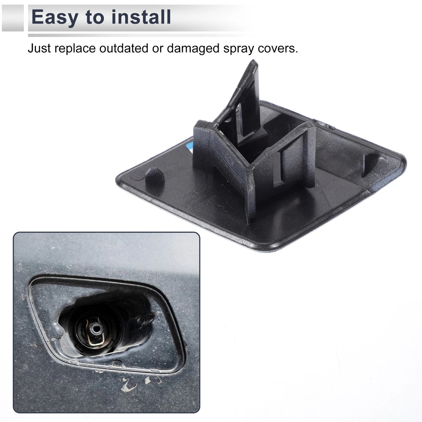Bumper Headlight Washer Nozzle Cover for BMW X5 (2000-2006)
