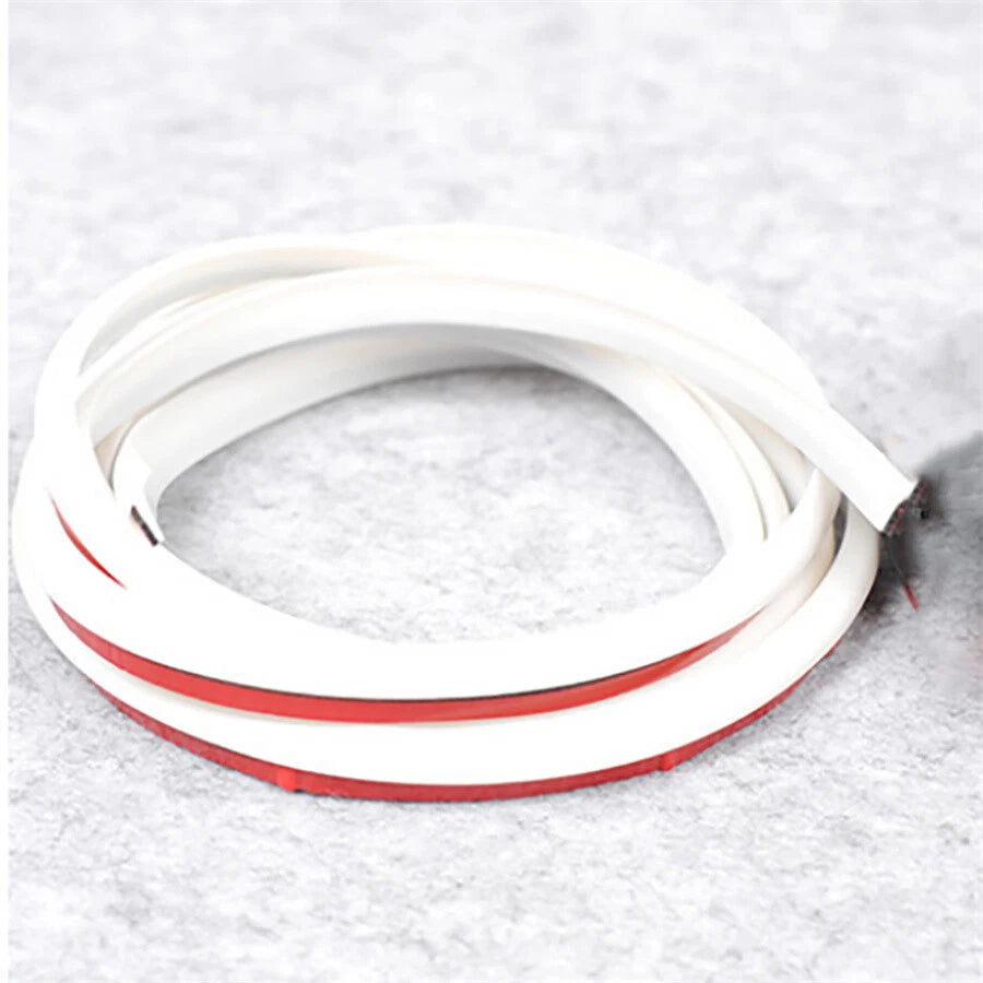 10M White T Sealed Strip Rubber Universal Fender Bumper Trim Weatherstrip