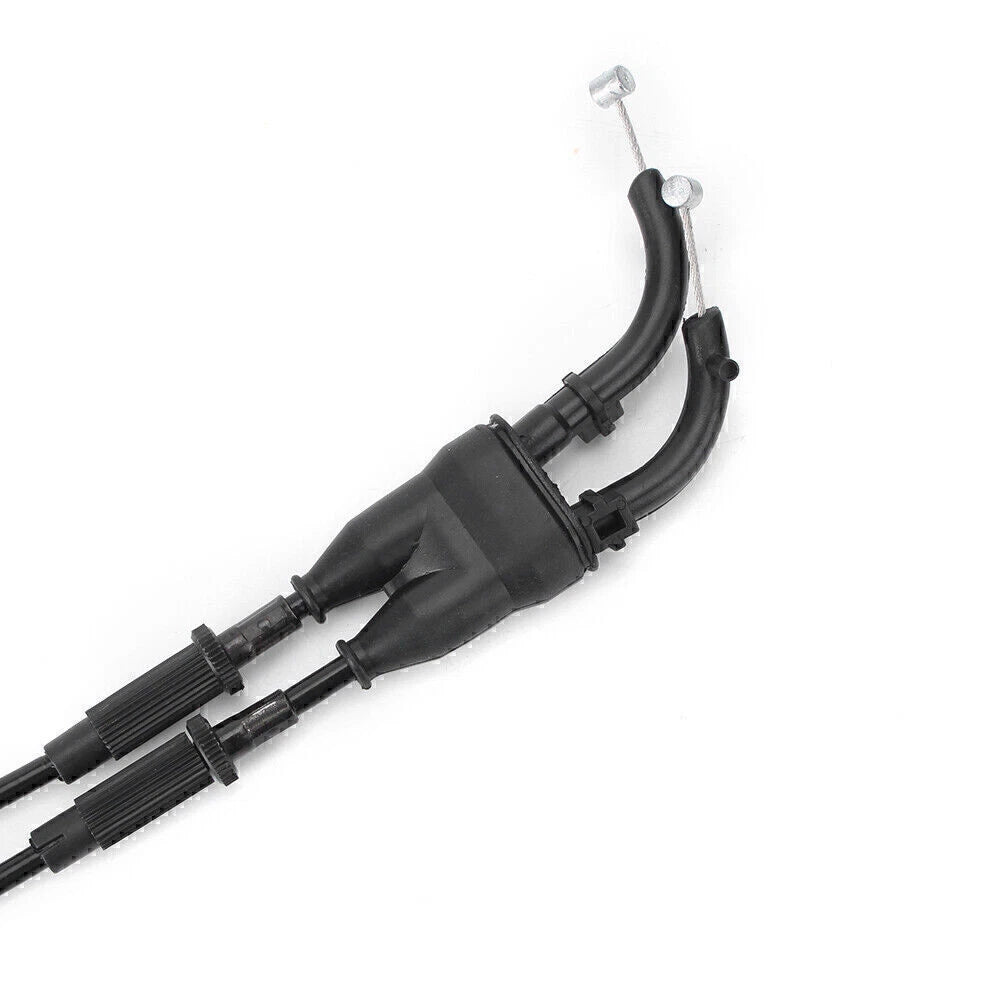 2 x Black Throttle Cable Accelerator Wire for KAWASAKI Ninja ZX10R (2016-2017)