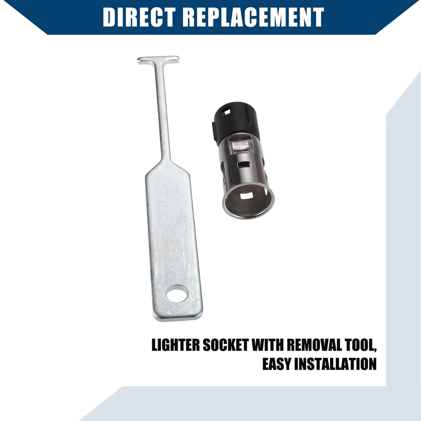 Inner Lighter Socket Removal Tool for Chevy Silver Tone