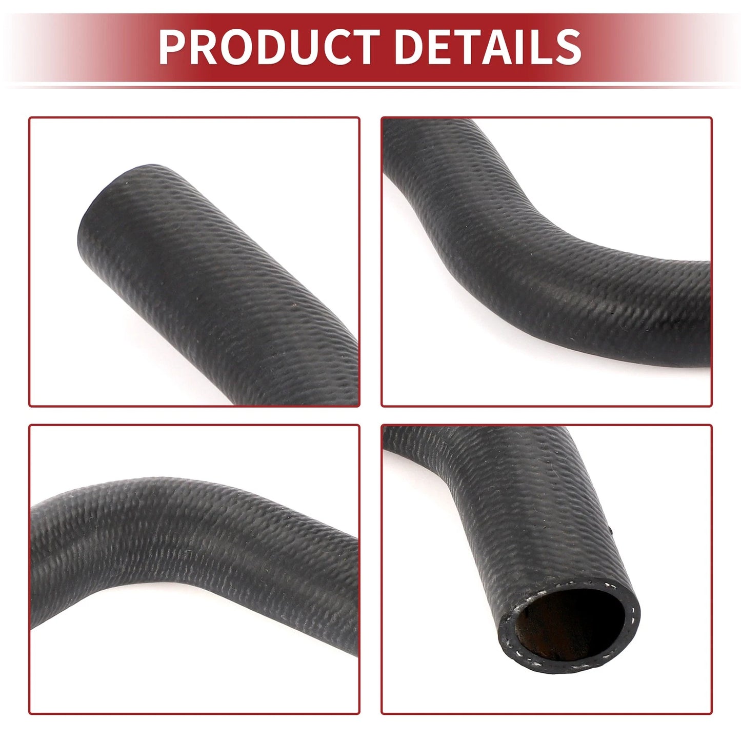 Radiator Hose for Honda Accord (2013-2017) Rubber Black 1 Pcs