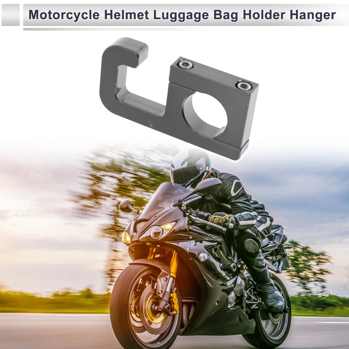 Square Aluminum Alloy Motorcycle Hook / 1 Set / Aluminum Hook for Motorcycle