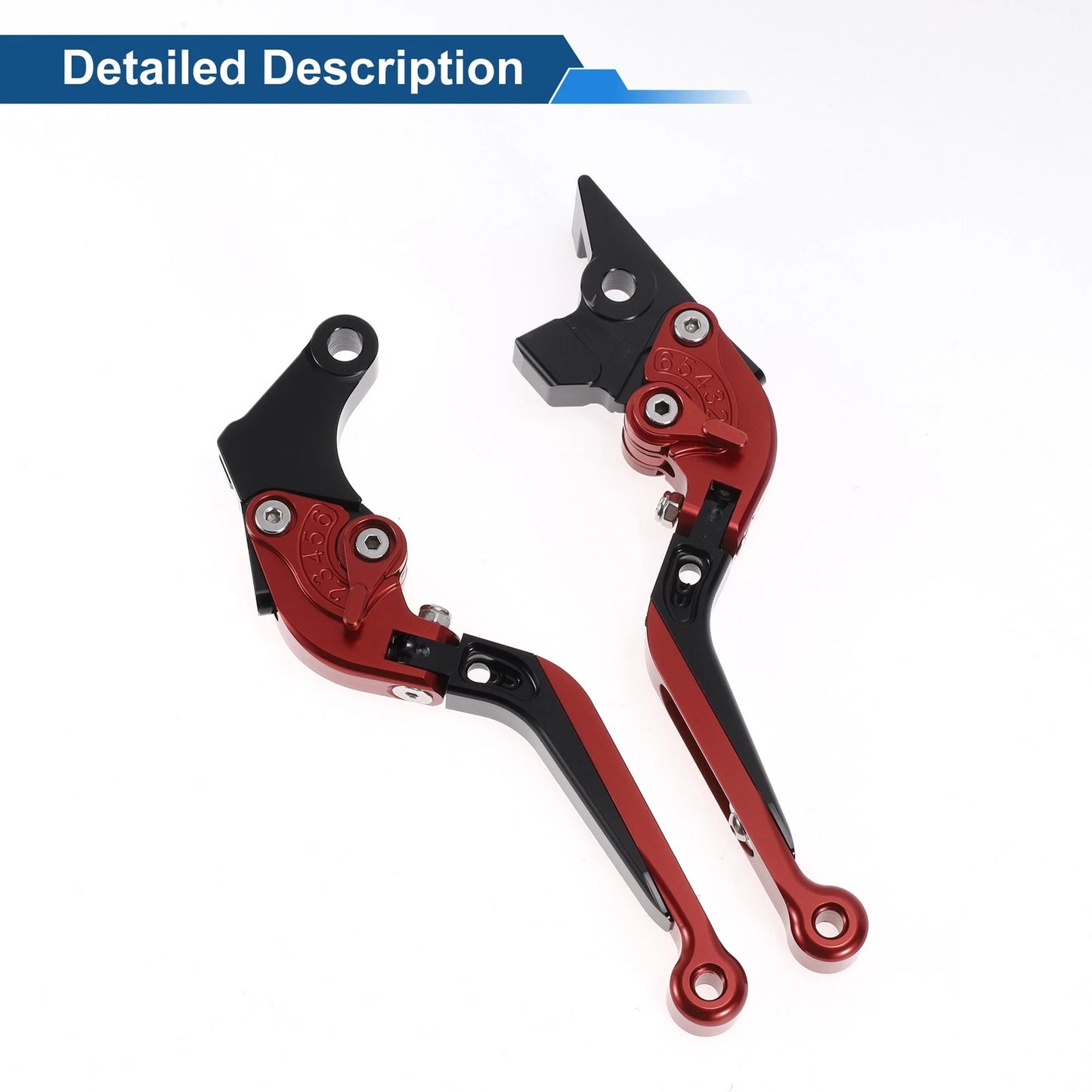 Adjustable Brake Clutch Levers for Suzuki GSXR150 (2017-2020) Red Black