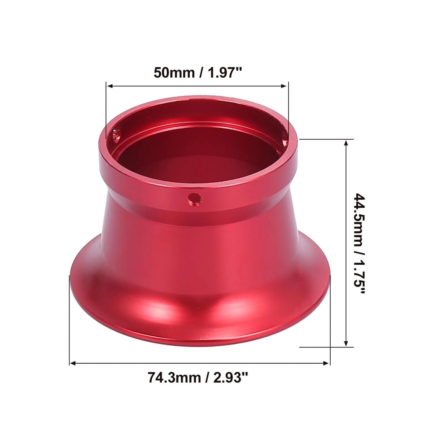 Air Filter Intake Velocity Stack Red 50mm Inner Dia for Motorcycle