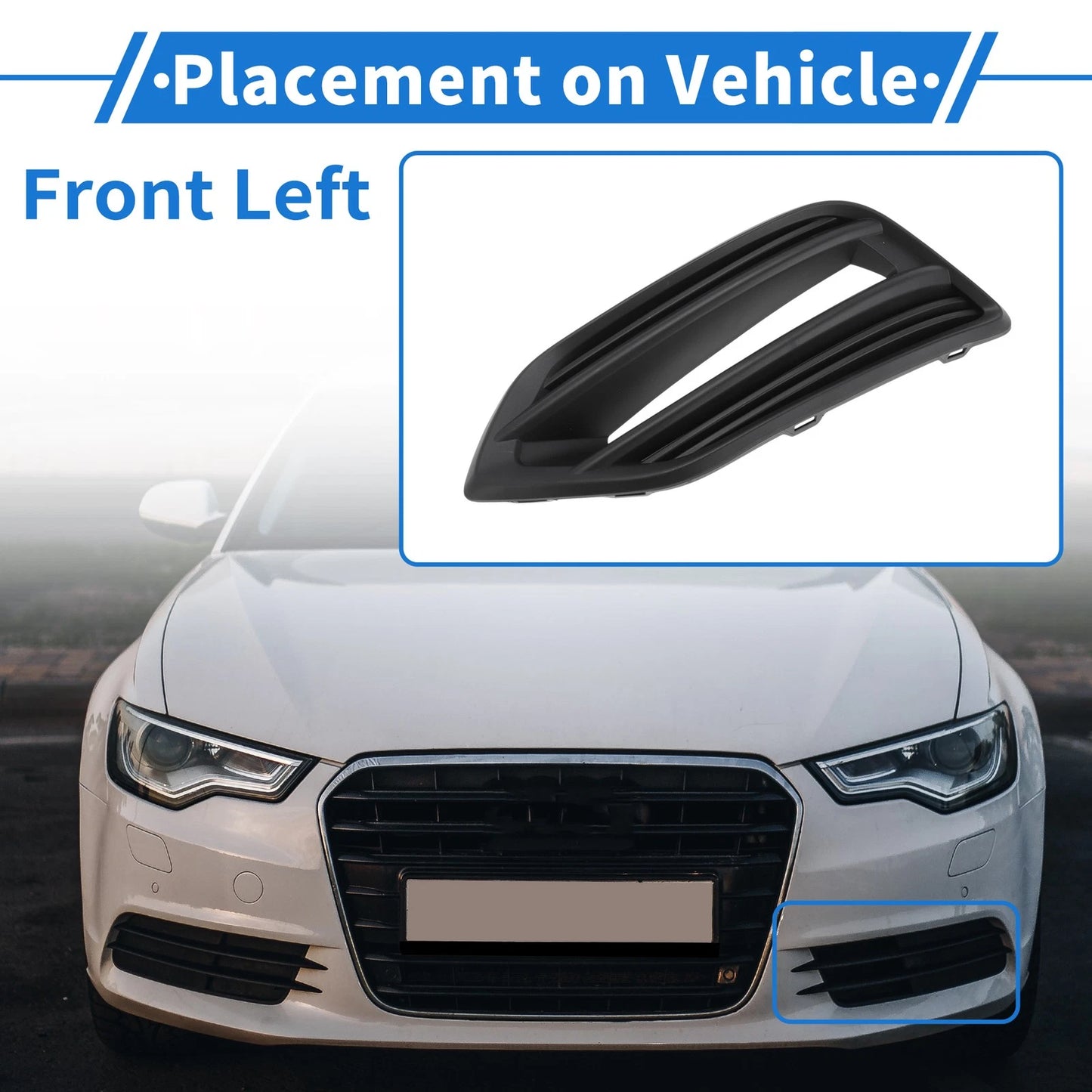 Front Left Fog Light Grill for Honda HR-V (2019-2022)