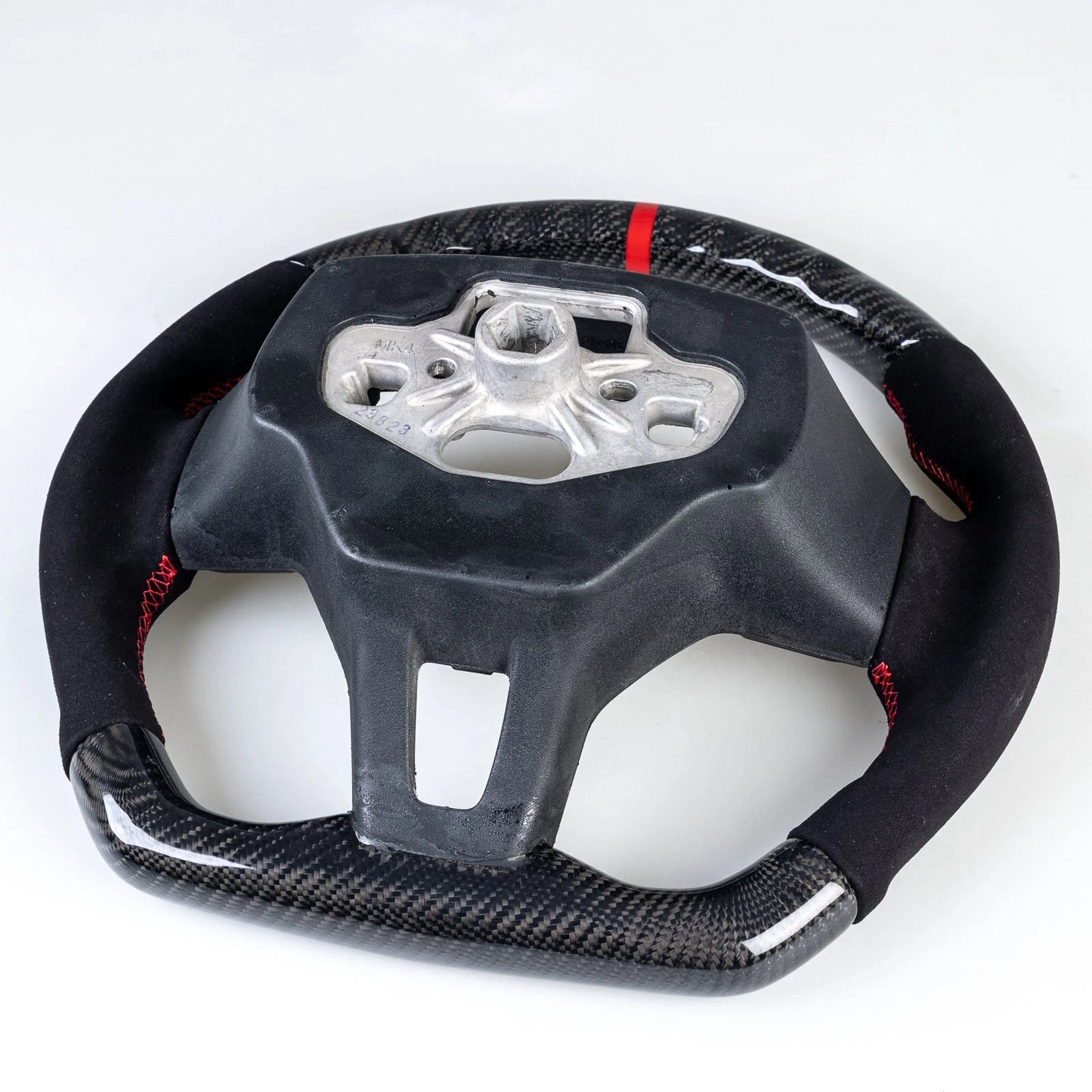 Carbon Flat Bottom Suede Steering Wheel for Ford Mustang Mach-E (2021-2024)