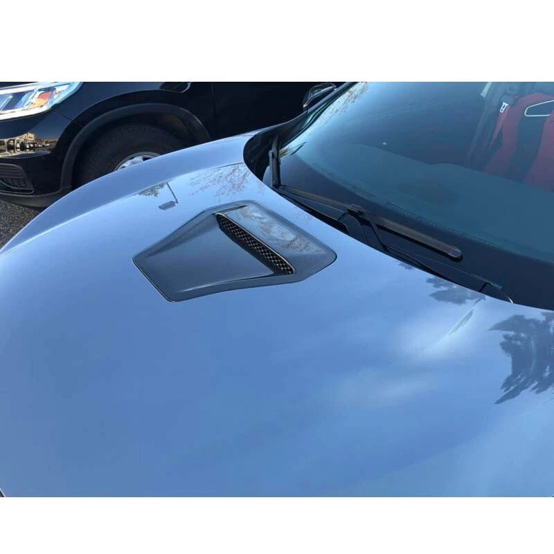 REAL Carbon Fiber Hood Air Vent Cover Replace for Honda Civic Type R FK8 17-21