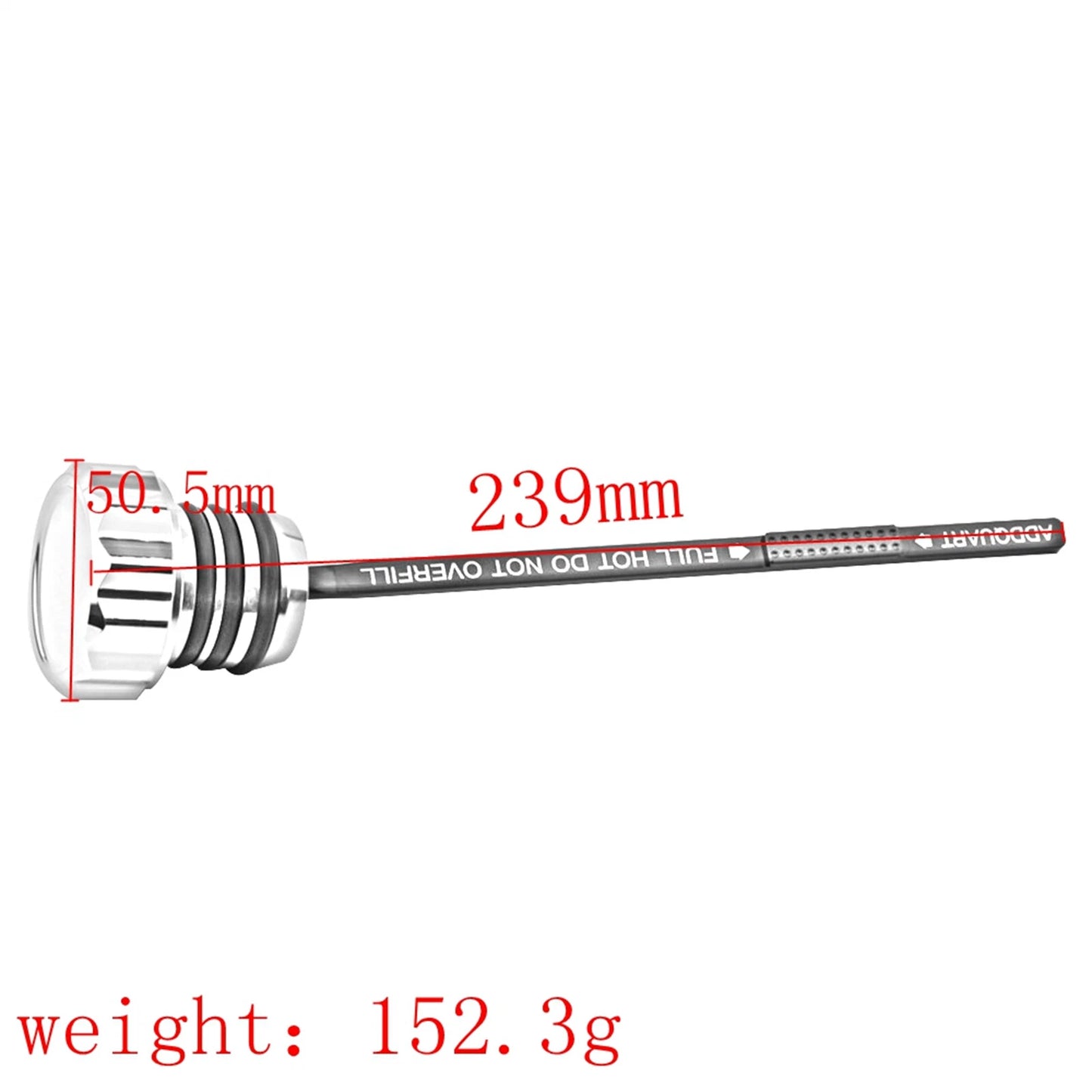 1pc Chrome Oil Tank Dipstick for Harley-Davidson Road King (2000-2003)