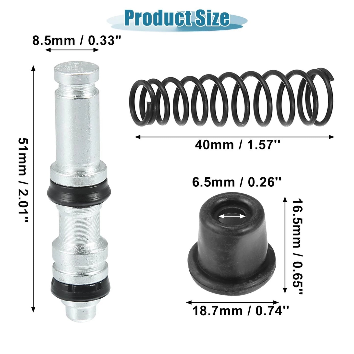 Piston Upper Pump Repair Clutch Brake Pump for Motorcycle 11mm