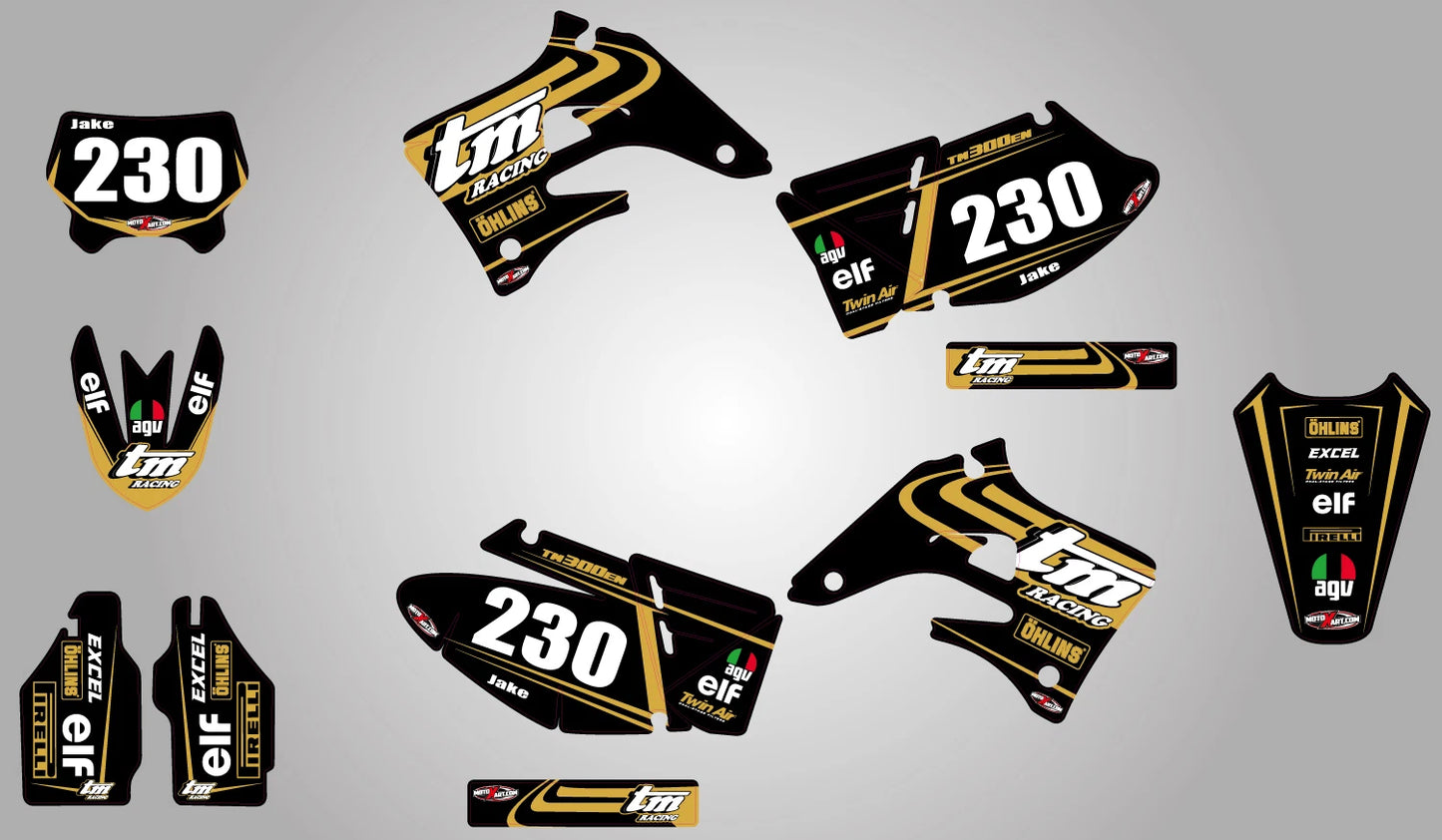 TM EN 125-250-300-400 TORNADO STYLE Graphics Kit Decals for 2004-2007