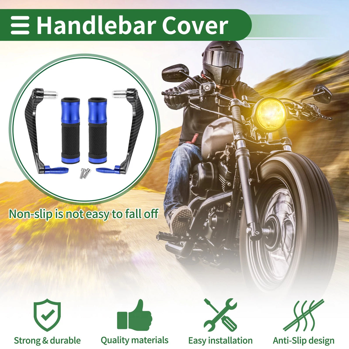 Hand Grips Cover Aluminum Alloy for Motorcycle
