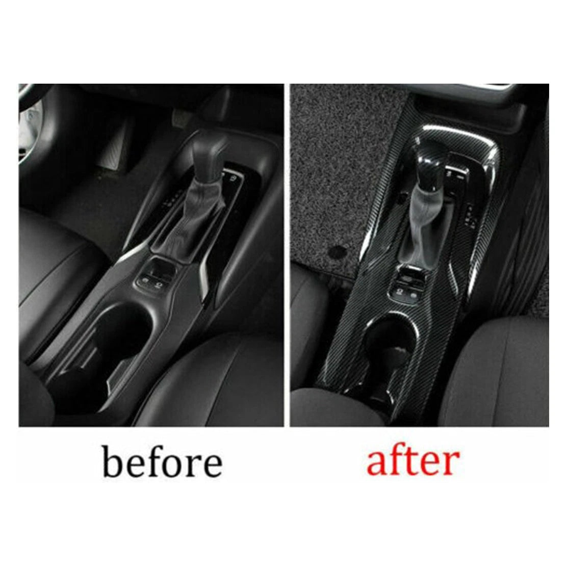 Carbon Fiber Gear Shift Panel Cover Trim for Toyota Corolla (2019-2021)