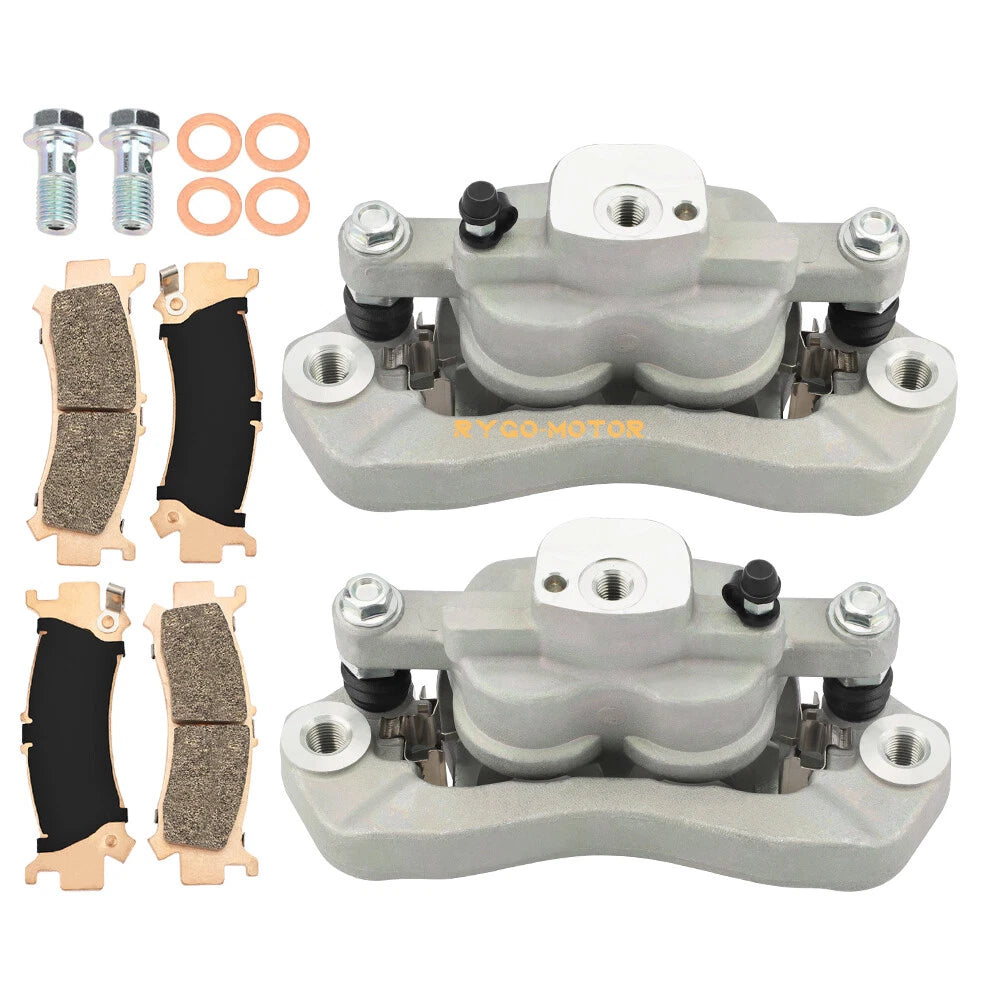 Front Left + Right Brake Calipers w/pads for Honda Pioneer 1000 (2016–23)
