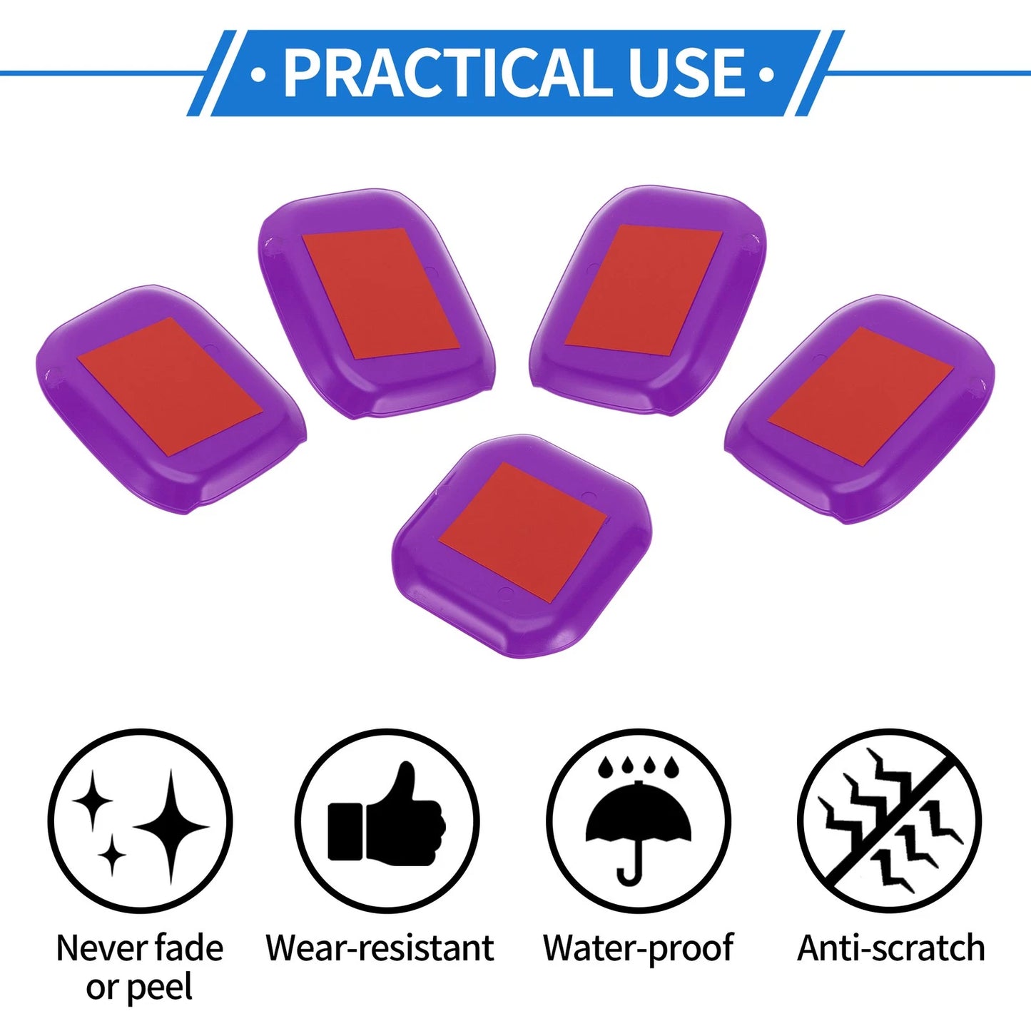 5 Pcs Door Bowl Cover Trim for Jeep Wrangler JL (2018-2022) - ABS Purple