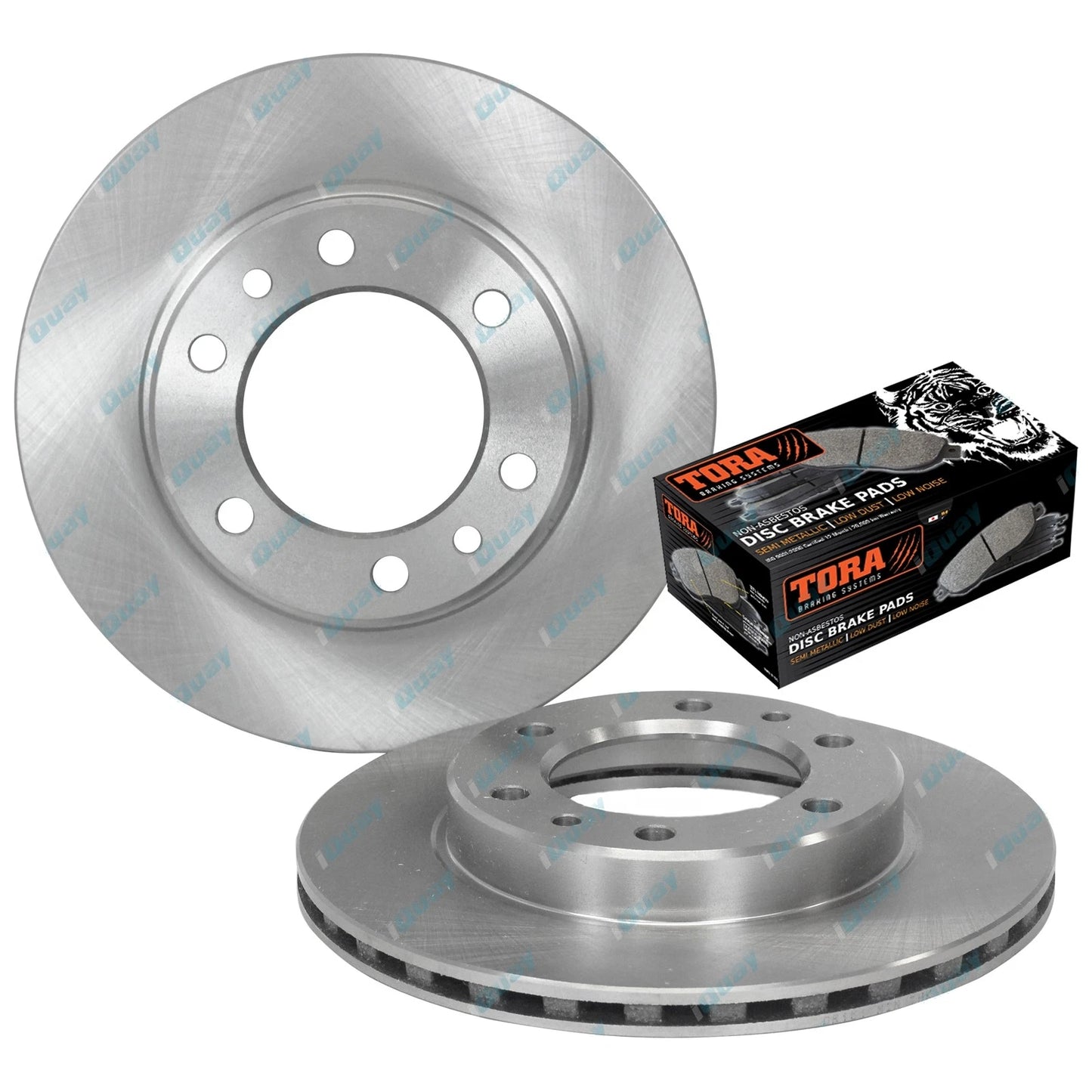 Front Disc Rotors + Brake Pads Kit for BJ73 BJ74 FJ70 FJ73 70 Series (1984-1992)