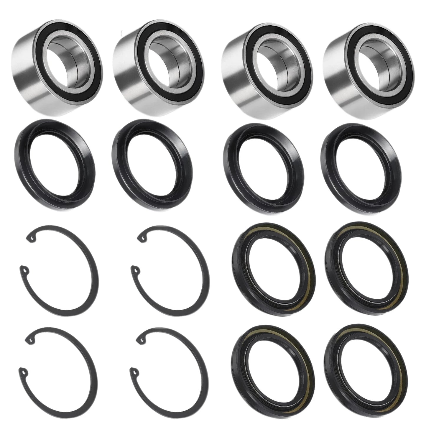 Rear Wheel Bearings Seals Kit 4x for Honda Rincon TRX650FGA (2004–2005)