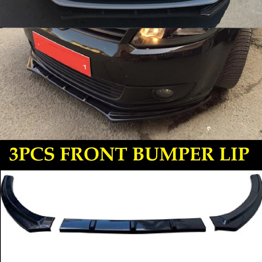 Front Bumper Lip Splitter Spoiler Kit for VW Caddy