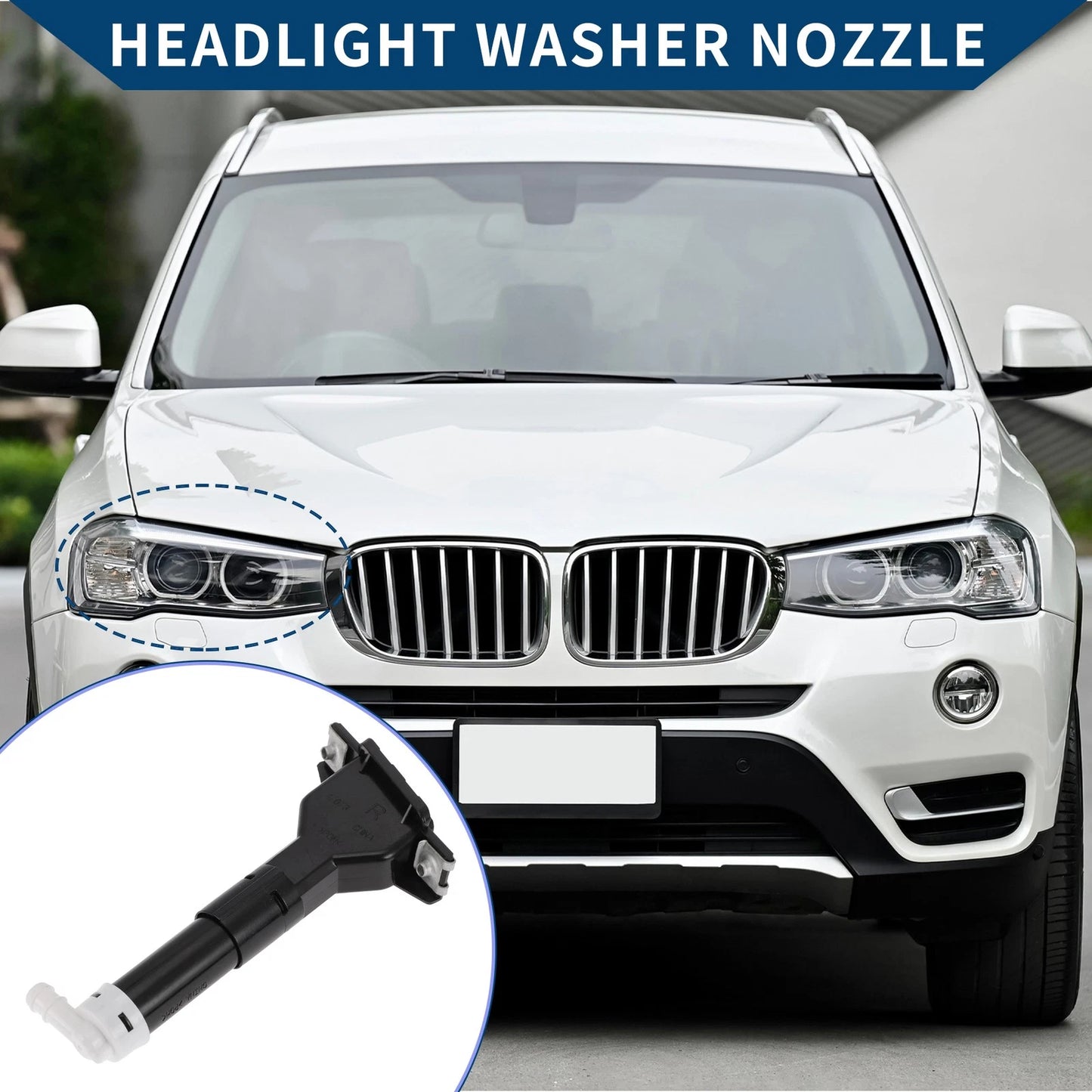 Headlight Washer Nozzle for Honda Civic (2005-2011) 1 x