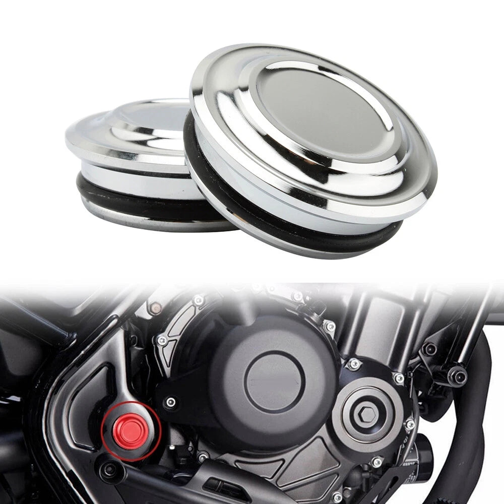 Chrome Motorcycle Frame Hole Case Plug Cover for Honda Rebel 500 CMX500 (2020-2021)