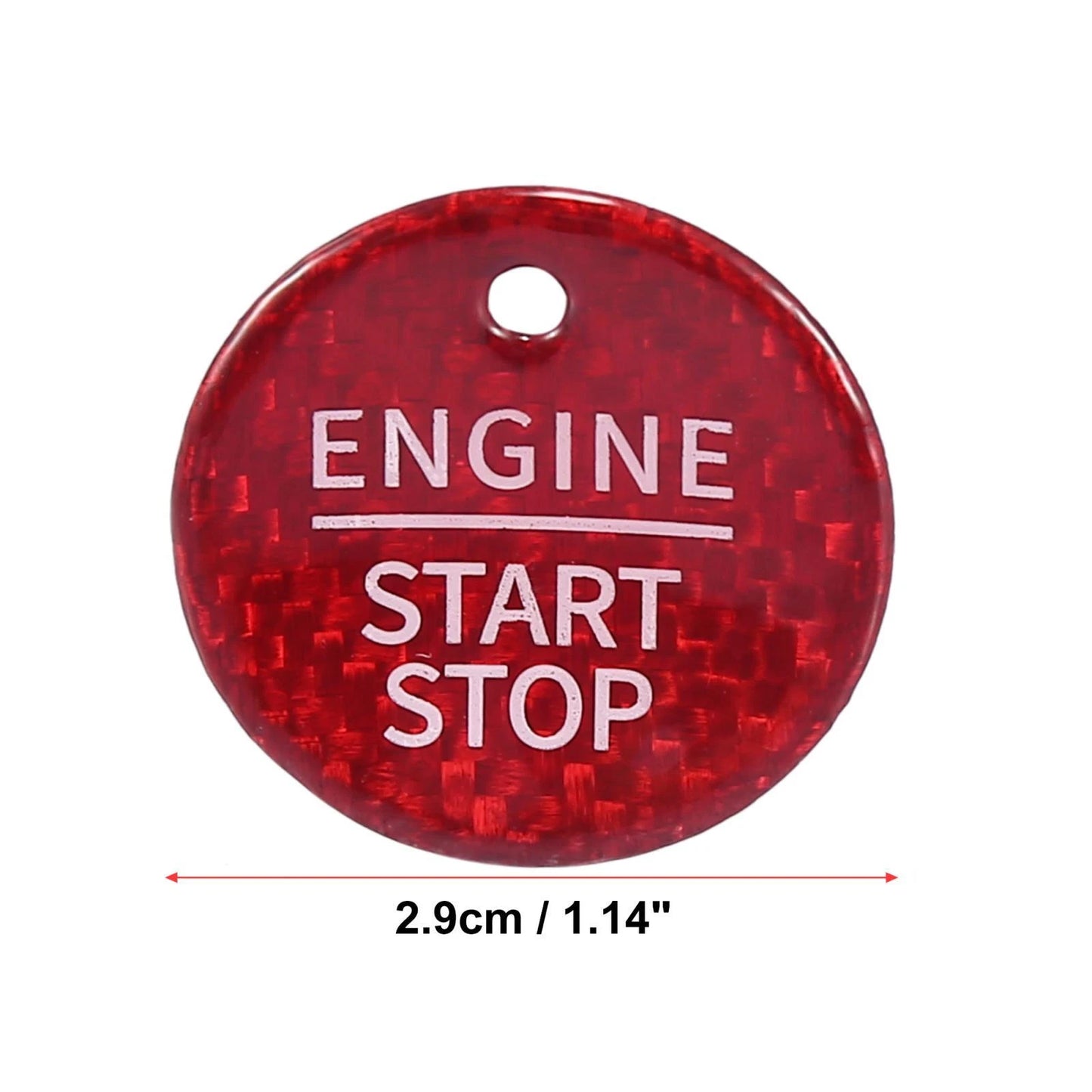 Engine Start Stop Button Switch Cover Red for Ford Focus Mondeo Taurus Edge