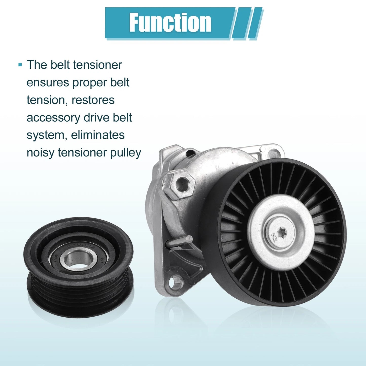 Belt Tensioner Pulley Assembly Set for Mercedes-Benz C280 C320 (2001-2005)