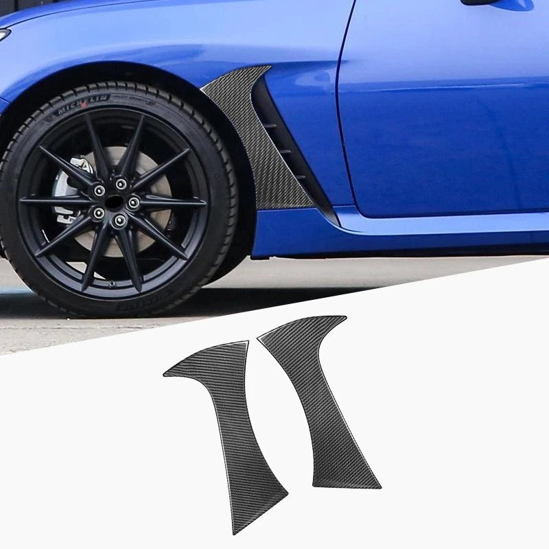 Carbon Fiber Side Fender Air Vent Cover Trim for Toyota GR86/Subaru BRZ 2022-24