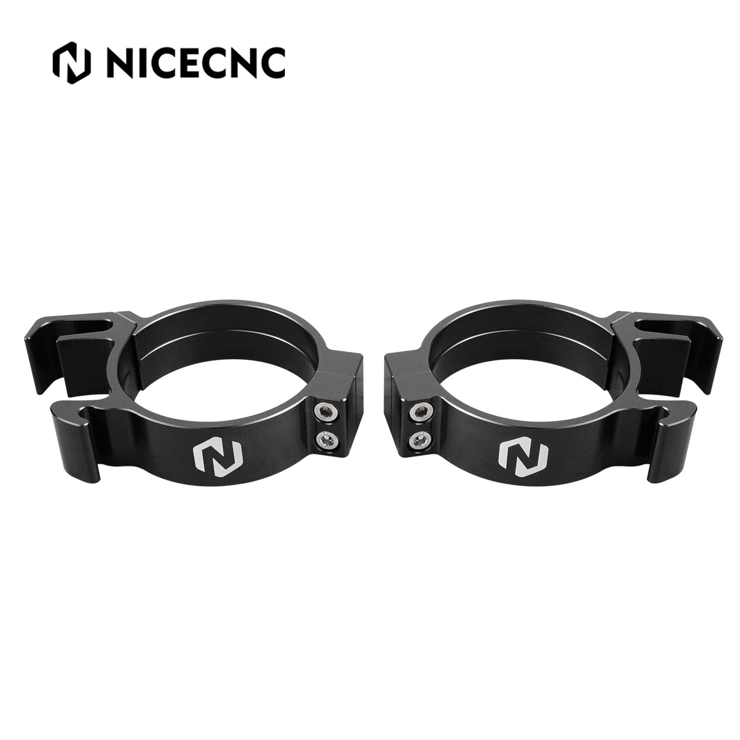 Front Fork Retainer Mount Clamps for Yamaha YZ85 (2002-2018) Black