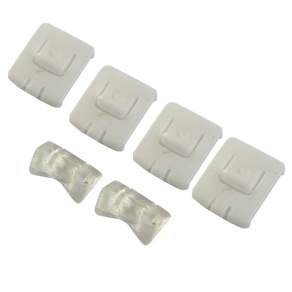 6 x Seat Rail Runner Slider Guide Clip Glide Piece for Replaces