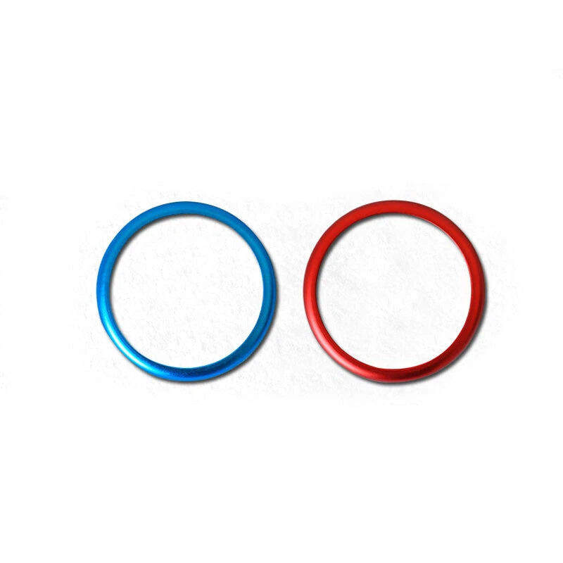 Blue Center Multimedia Controller Knob Cover Ring Trim fit For BMW 5 Serie 2011+